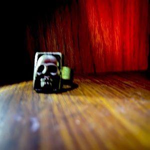 Mens Gothic Style Antique Silver Ring Skull Face US size 9.5 (adjustable) Punk